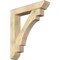 Ekena Millwork Merced Slat Rough Sawn Bracket w/ Offset Brace, Douglas Fir, 8"W x 42"D x 48"H BKT0806X42X48MRC06RDF - alternate 1
